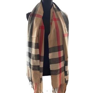 🆕 💯 Cashmere Luxury Plaid Scarf (Unisex)